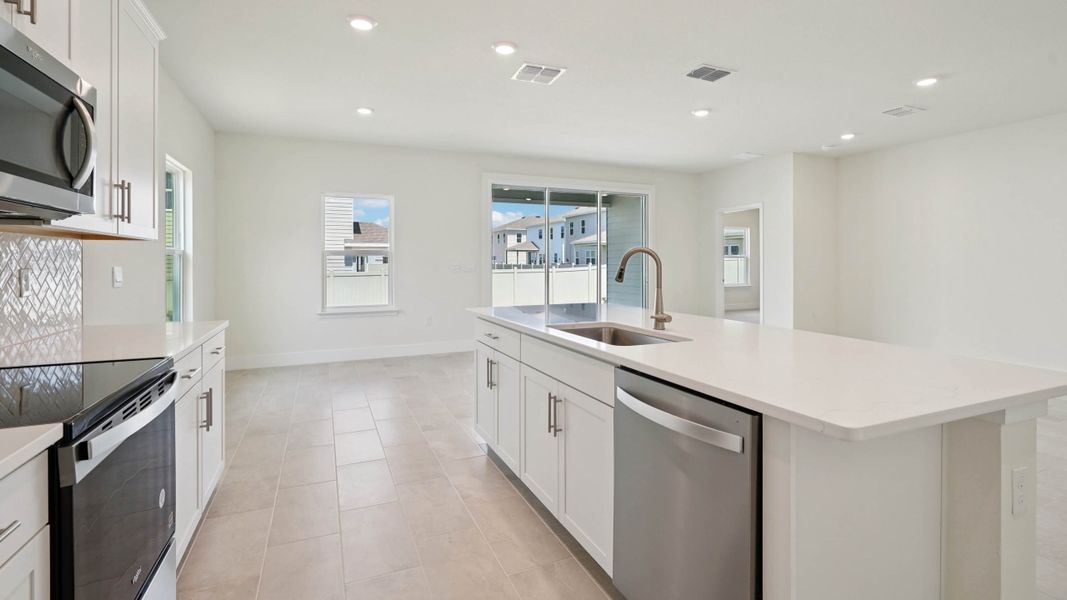 Representative furnished interior of a home built from the LANTANA by D.R. Horton in Buchanan Trails, Newberry (Image 17).