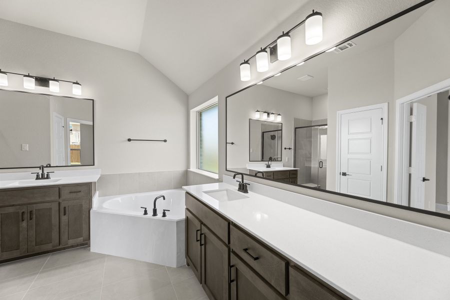 Furnished interior view inside a new home in Lovers Landing, Forney (Image 12).