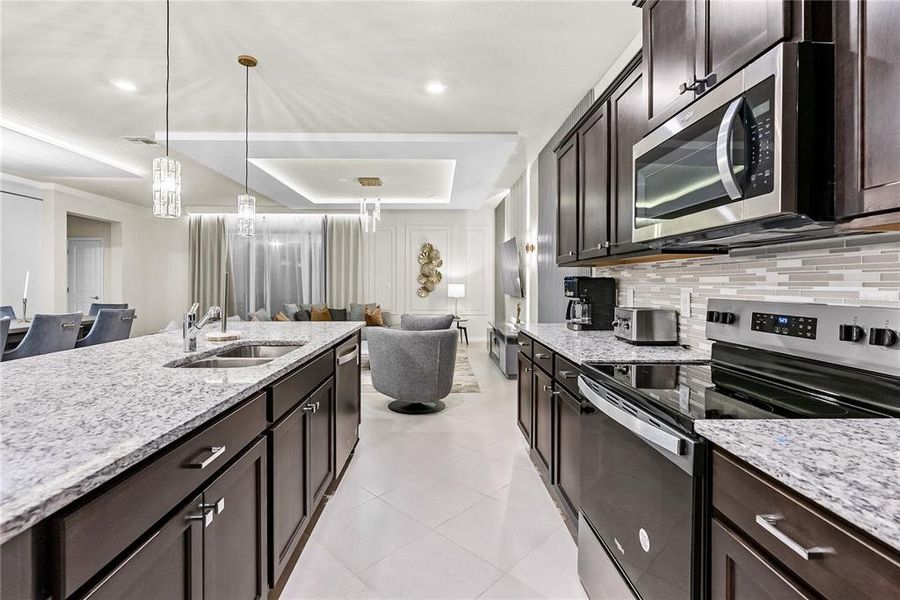 Furnished interior view inside a new home in , Clermont (Image 47). Furnished interior view inside a new home in , Clermont (Image 47).