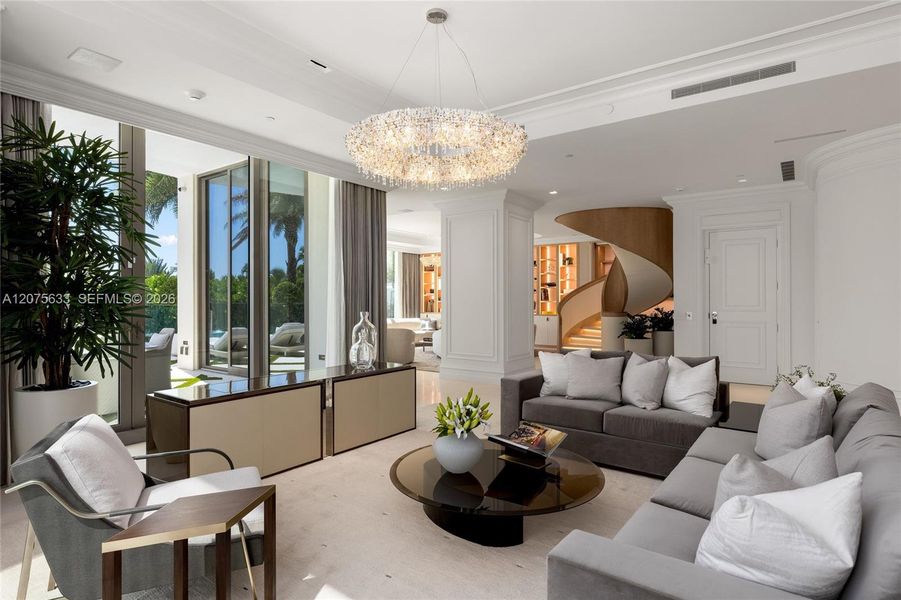 Furnished interior view inside a new home in , Sunny Isles Beach (Image 13).