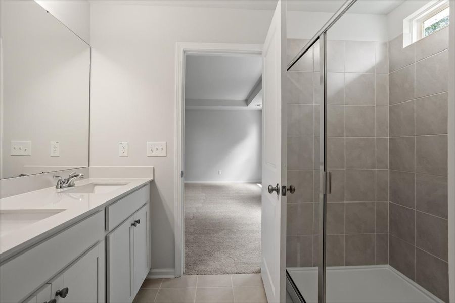 Furnished interior view inside a new home in Cambridge Reserve, Angier (Image 13).