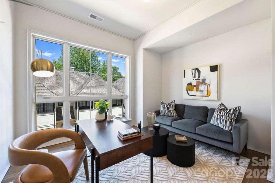 Furnished interior view inside a new home in , Charlotte (Image 12).