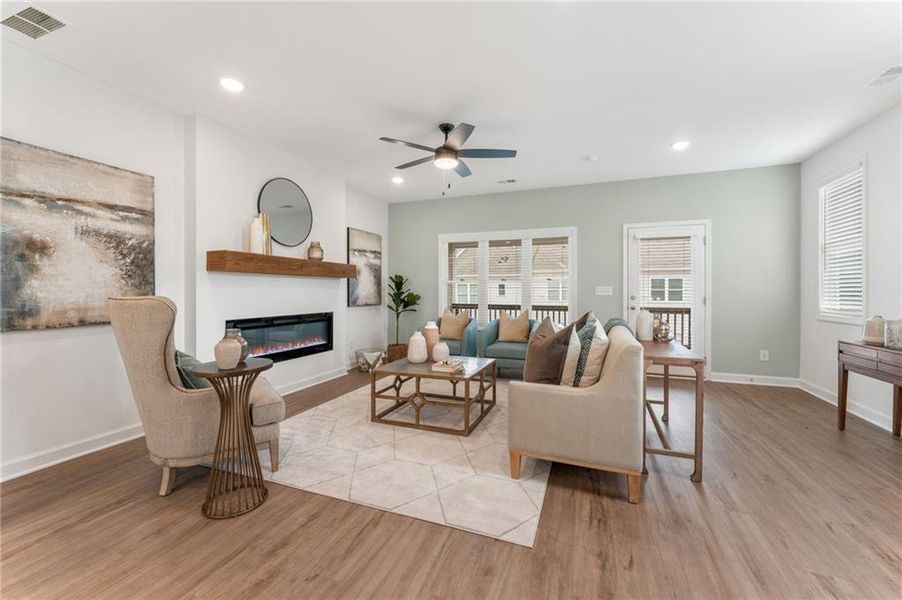 Furnished interior view inside a new home in East Park Village, Kennesaw (Image 18).