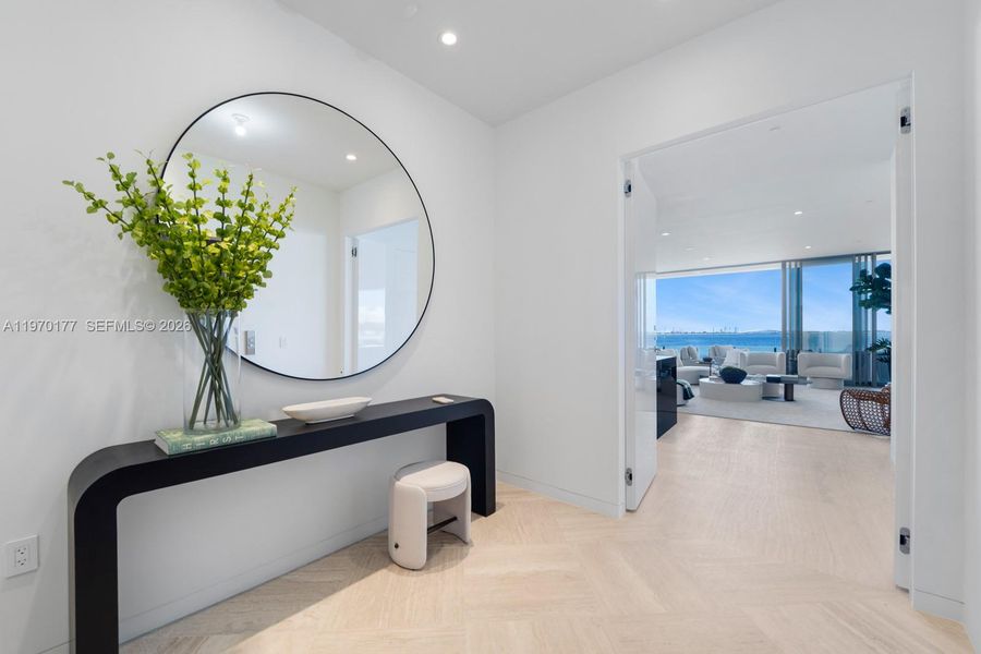 Furnished interior view inside a new home in , Miami (Image 14).