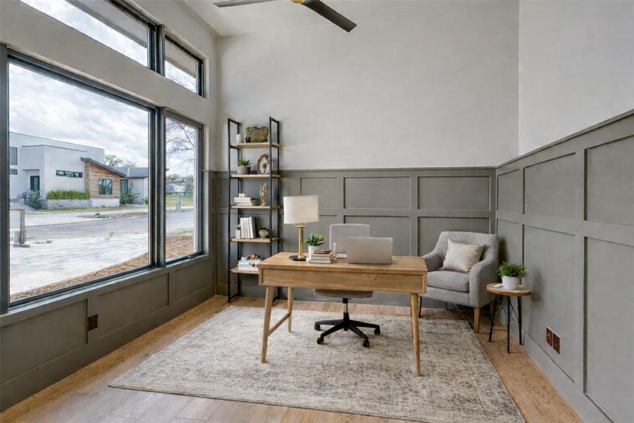 Office is Virtually Staged