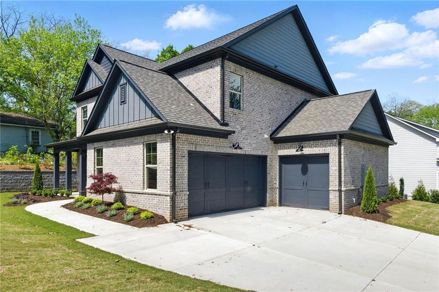 Front exterior of a new home in , Buford, GA, highlighting curb appeal (Image 27).