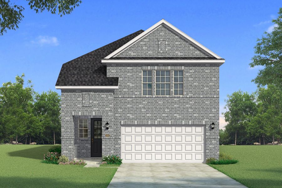 Representative exterior photo of a completed home built from the Gifford by Mattamy Homes in Spiritas Ranch, Little Elm, TX (Image 3). Representative exterior photo of a completed home built from the Gifford by Mattamy Homes in Spiritas Ranch, Little Elm, TX (Image 3).