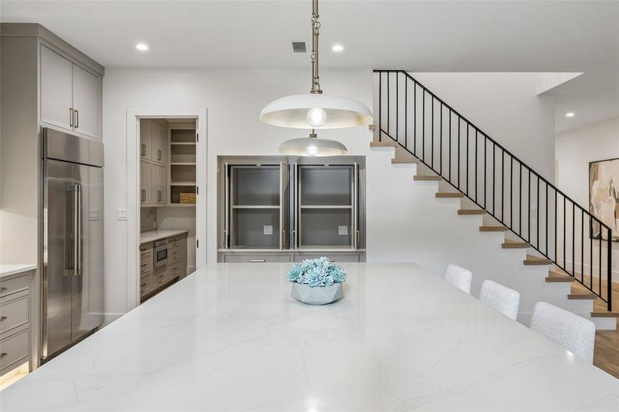 Furnished interior view inside a new home in , Dallas (Image 35).