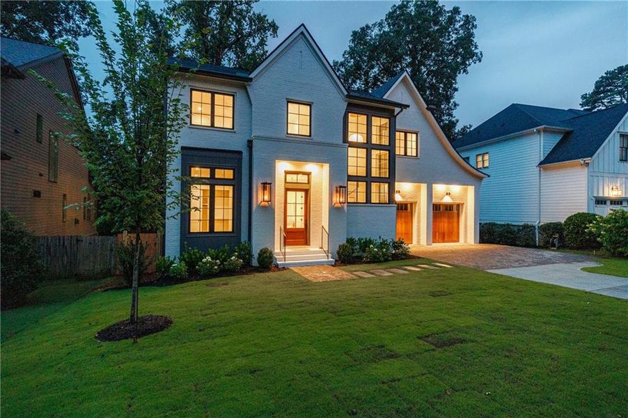 Front exterior of a new home in , Atlanta, GA, highlighting curb appeal (Image 38). Front exterior of a new home in , Atlanta, GA, highlighting curb appeal (Image 38).