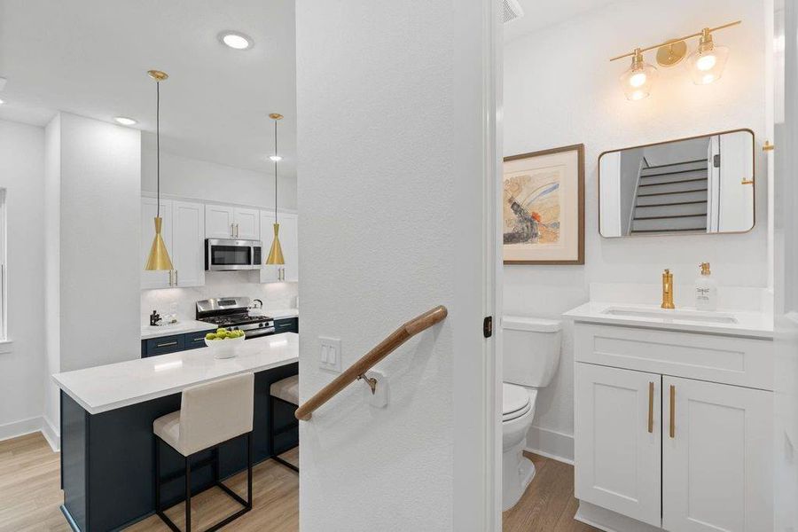 Furnished interior view inside a new home in , Houston (Image 15).
