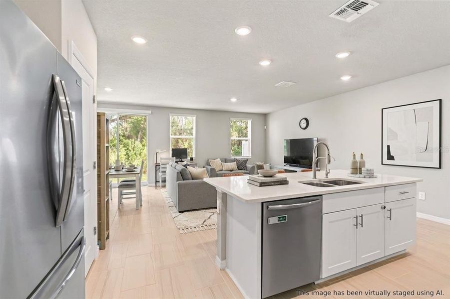 Furnished interior view inside a new home in , Wesley Chapel (Image 40).