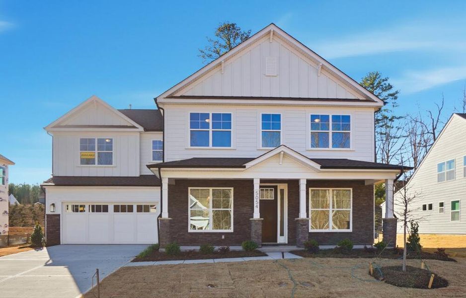 Front exterior of a new home in Rone Creek, Waxhaw, NC, highlighting curb appeal (Image 2).