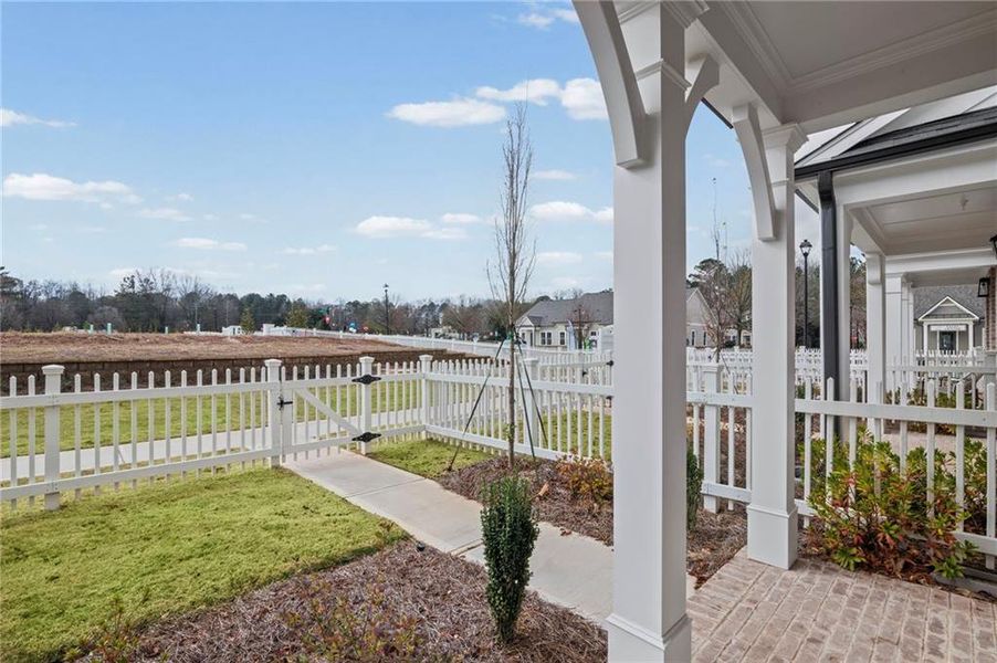 Exterior details and patio area of a home in The Village at River Green, Canton (Image 4).