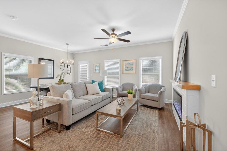 Furnished interior view inside a new home in Medlock Park, Austell (Image 24).