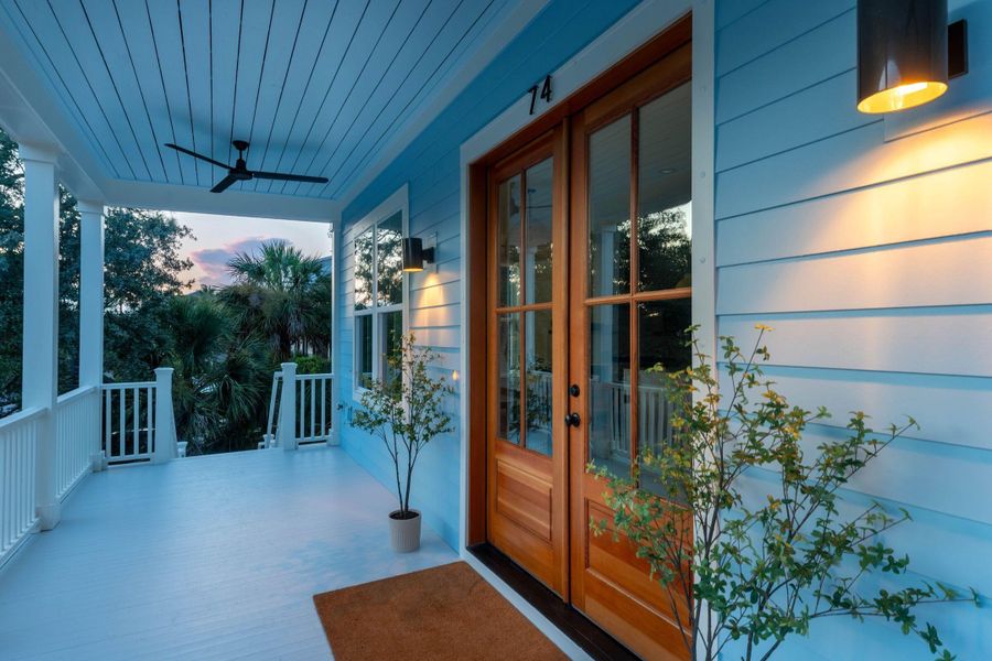Furnished interior view inside a new home in , Folly Beach (Image 50).