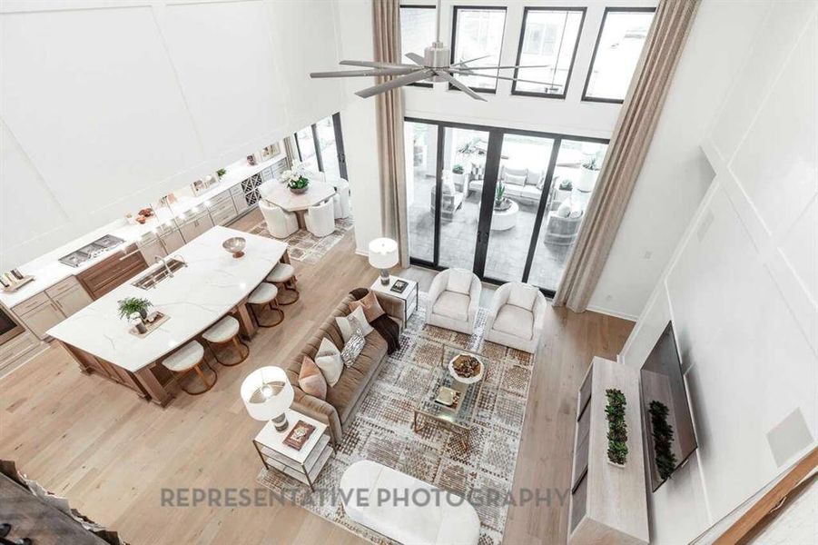 Furnished interior view inside a new home in Star Trail, Prosper (Image 17). Furnished interior view inside a new home in Star Trail, Prosper (Image 17).