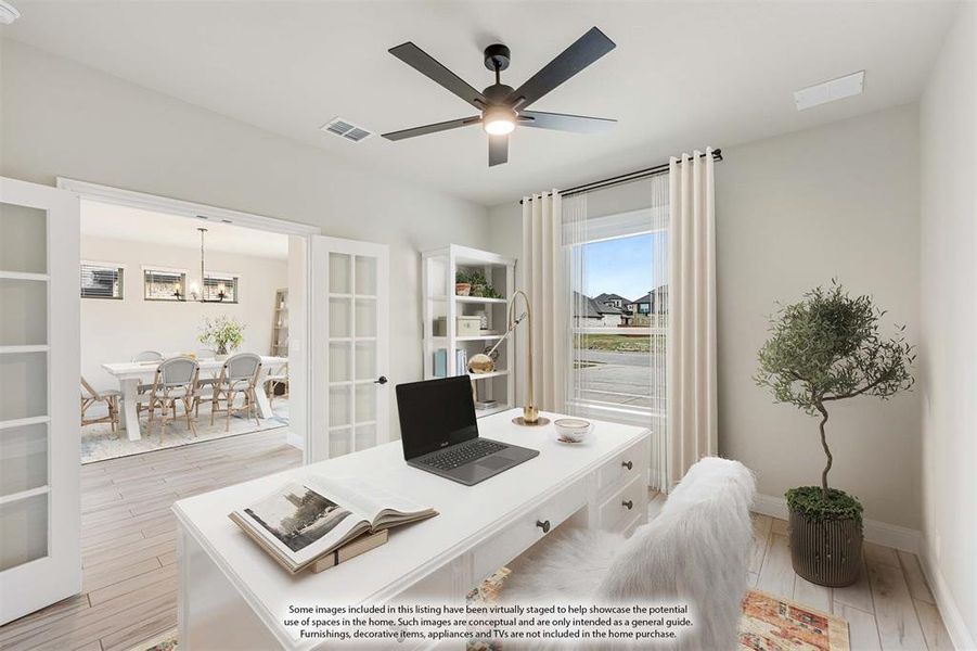 Furnished interior view inside a new home in Devonshire Classic 60-65, Forney (Image 7).