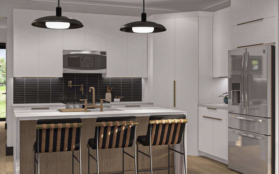 Representative furnished interior of a home built from the Sterling by Zeal Home Builders in Saddle Crest Estates, Weatherford (Image 6).