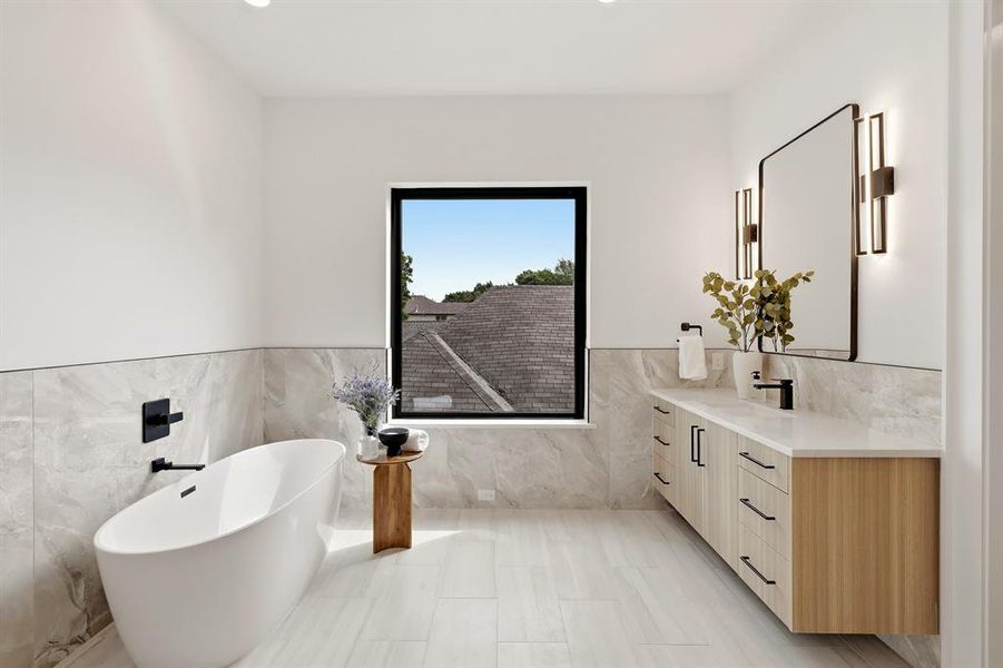 Furnished interior view inside a new home in , Dallas (Image 7).