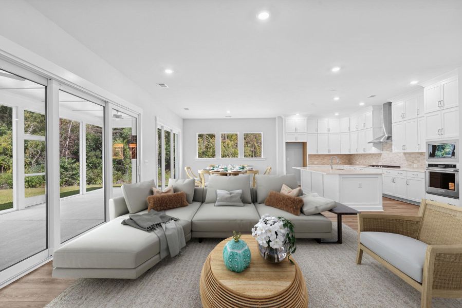 Furnished interior view inside a new home in Point Hope - Village Collection, Charleston (Image 7).