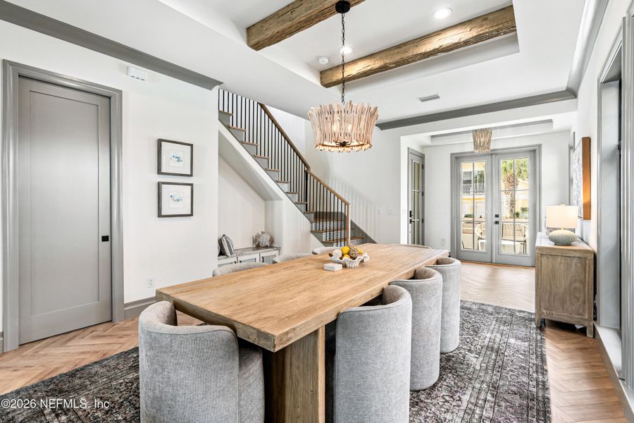 Furnished interior view inside a new home in , Palm Coast (Image 81).