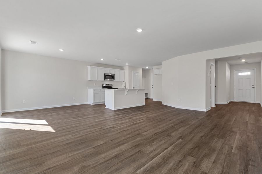 Representative unfurnished interior of a home built from the Larch Duplex by McGuinn Homes in South Lake Commons, Lexington (Image 12).