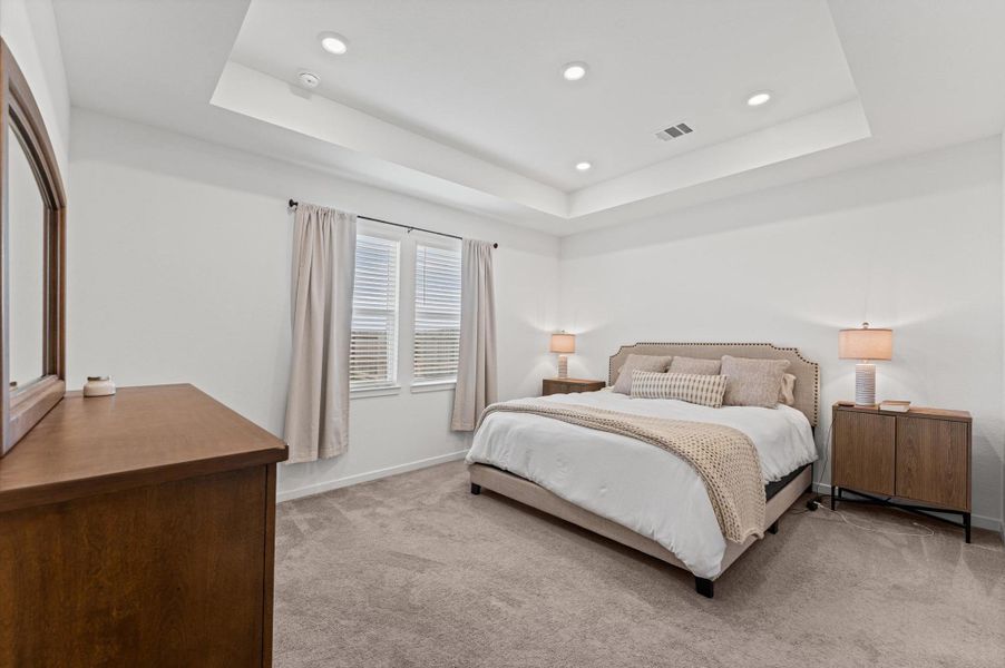 Furnished interior view inside a new home in Bridge Creek 45s and 50s, Cypress (Image 8).