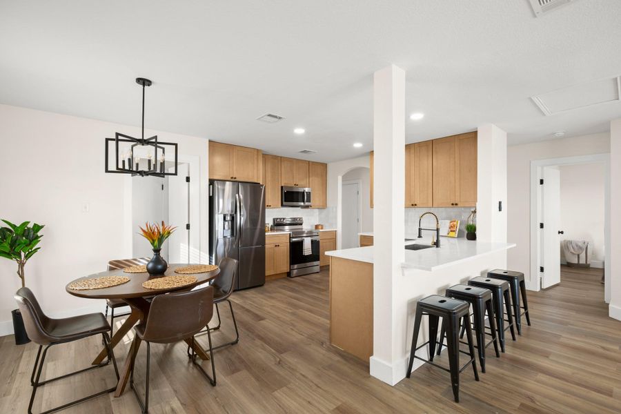 Furnished interior view inside a new home in , Pflugerville (Image 12).