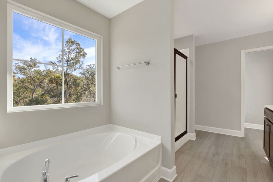 Hudson Plan Primary Bath | Soaking Tub and Garden Window