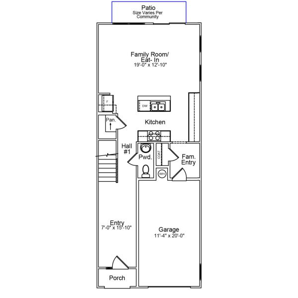 2D floor plan layout of this home in Sweetbrier, Durham, NC (Image 2). 2D floor plan layout of this home in Sweetbrier, Durham, NC (Image 2).