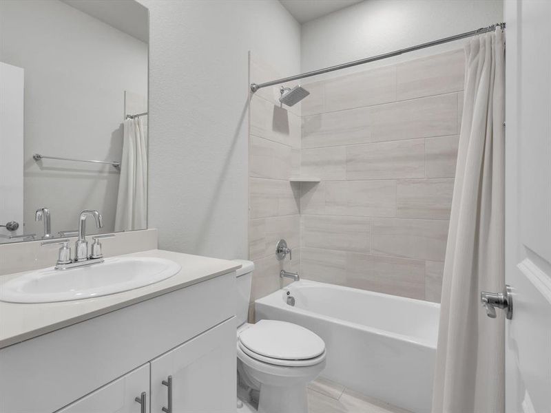 Furnished interior view inside a new home in Tesoro at Chisholm Trail Ranch, Crowley (Image 22).