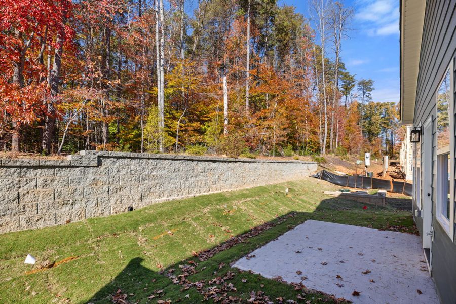 Exterior details and patio area of a home in Harbor Crossing, Greensboro (Image 26).