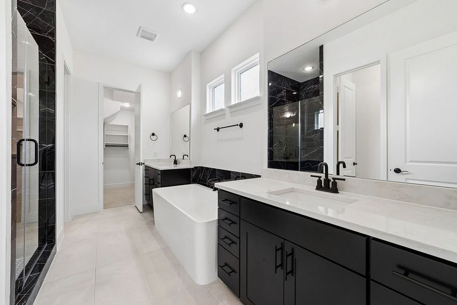 Representative furnished interior of a home built from the Leona by Landon Homes in Fields - East Village, Frisco (Image 19).