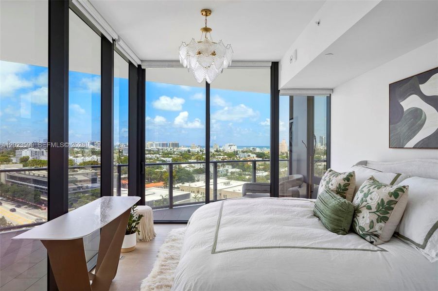 Furnished interior view inside a new home in , Miami Beach (Image 11). Furnished interior view inside a new home in , Miami Beach (Image 11).