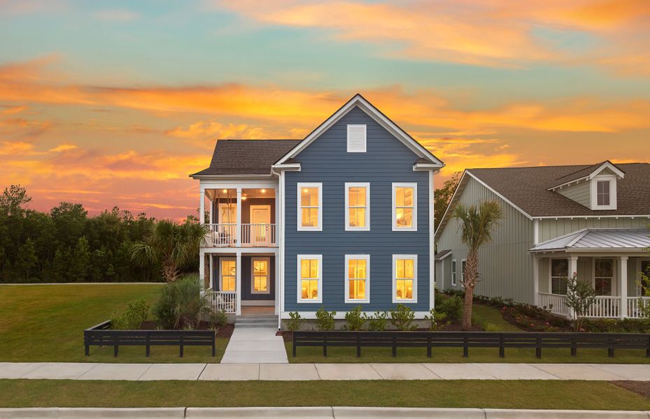 Front exterior of a new home in SayeBrook, Myrtle Beach, SC, highlighting curb appeal (Image 1). Front exterior of a new home in SayeBrook, Myrtle Beach, SC, highlighting curb appeal (Image 1).