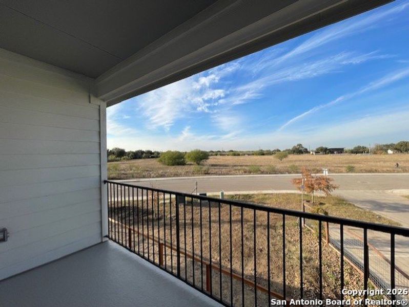Exterior details and patio area of a home in The Crossvine, Schertz (Image 20).