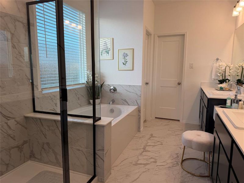 Separate Tub and Shower