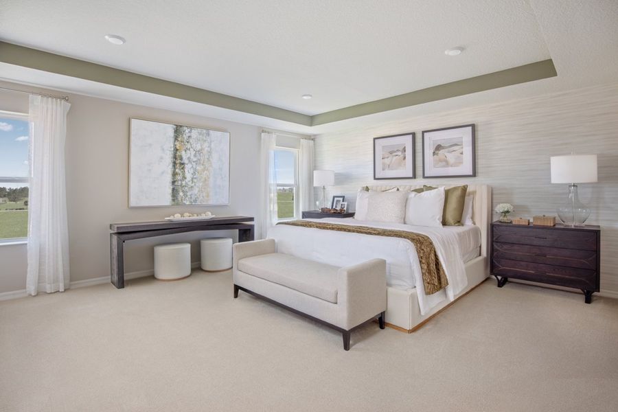 Representative furnished interior of a home built from the 2566 Modeled by KB Home in Cedar Crossings II, Haines City (Image 7).