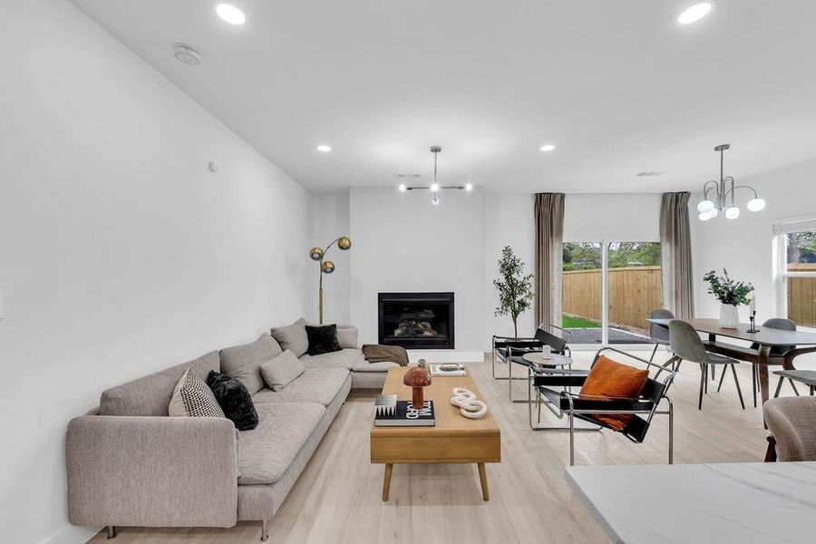 Furnished interior view inside a new home in , Dallas (Image 12).