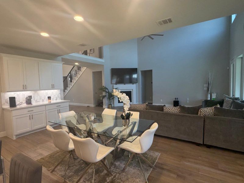 Furnished interior view inside a new home in Legacy Prairie at Katy Court, Katy (Image 9).