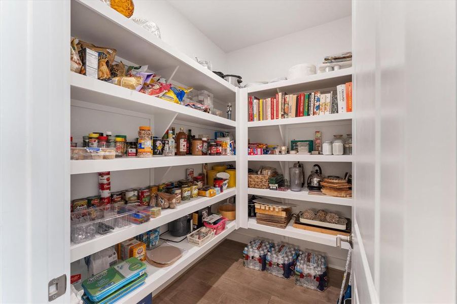 Huge walk-in pantry