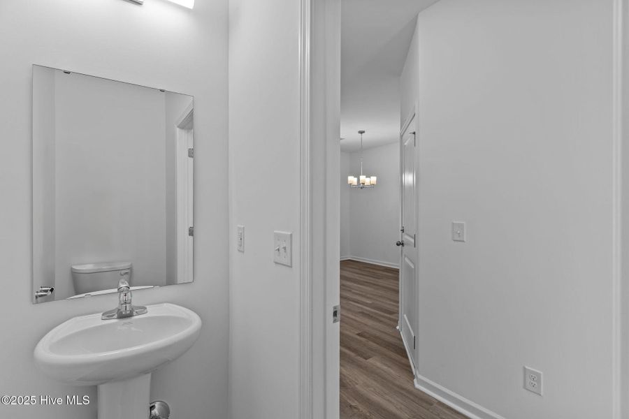 Furnished interior view inside a new home in Coastal Haven Townes, Leland (Image 13).