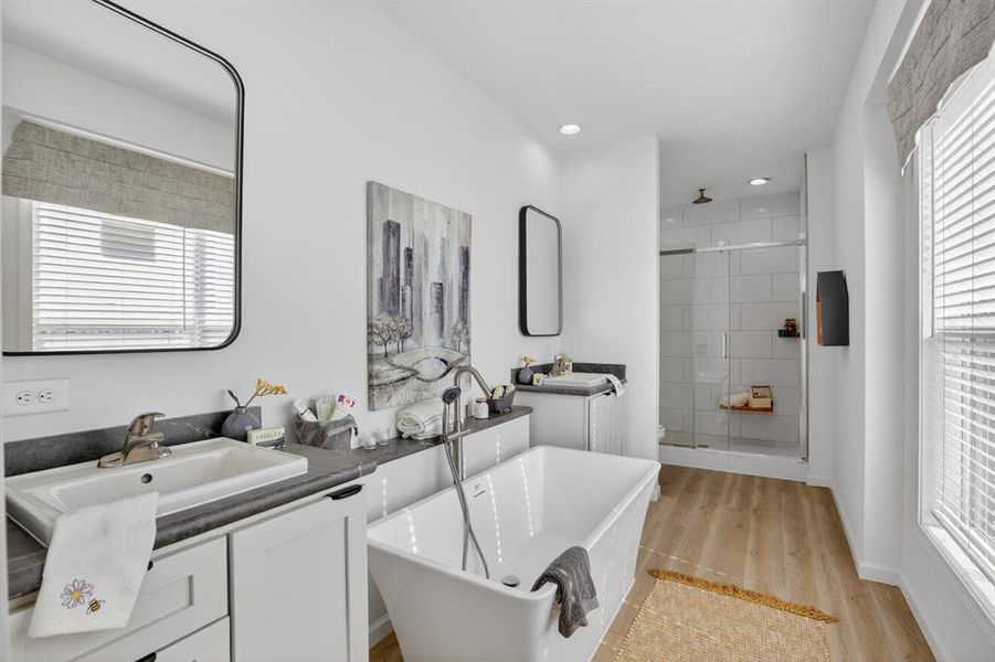 Furnished interior view inside a new home in , Moody (Image 13).