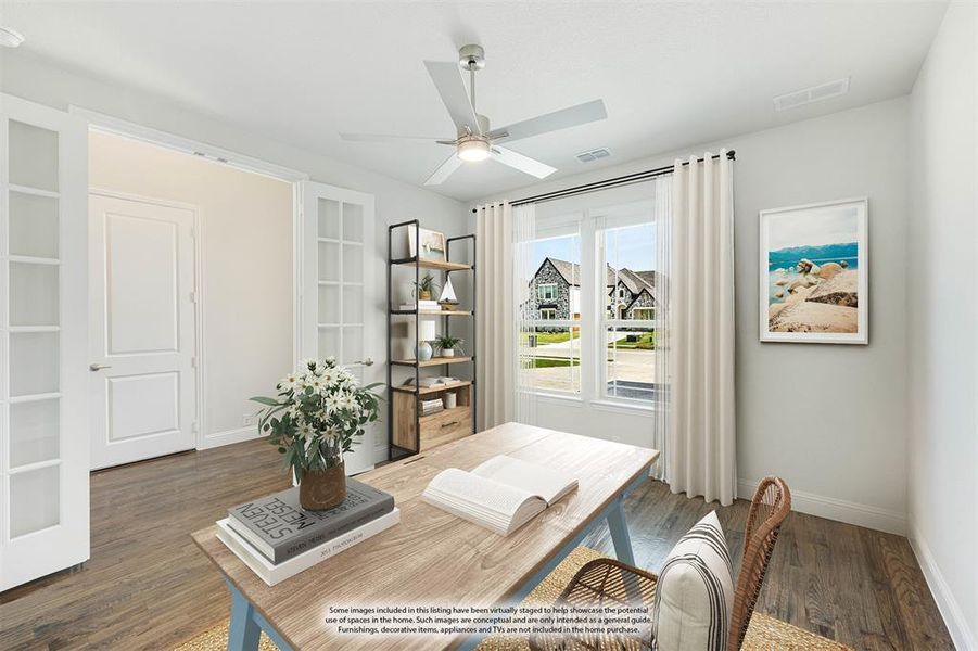 Furnished interior view inside a new home in Mockingbird Heights Classic 60, Midlothian (Image 15).