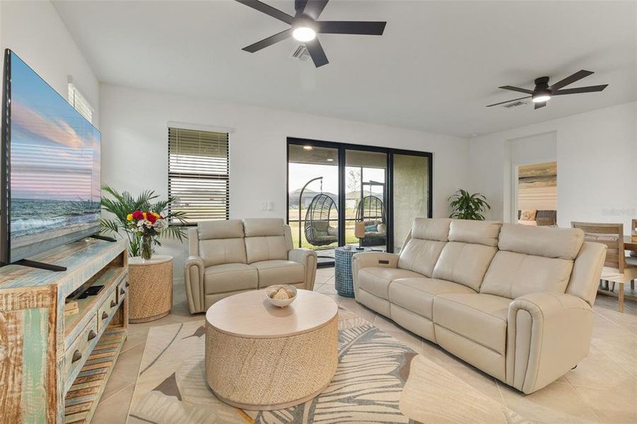 Furnished interior view inside a new home in , Port Charlotte (Image 37). Furnished interior view inside a new home in , Port Charlotte (Image 37).