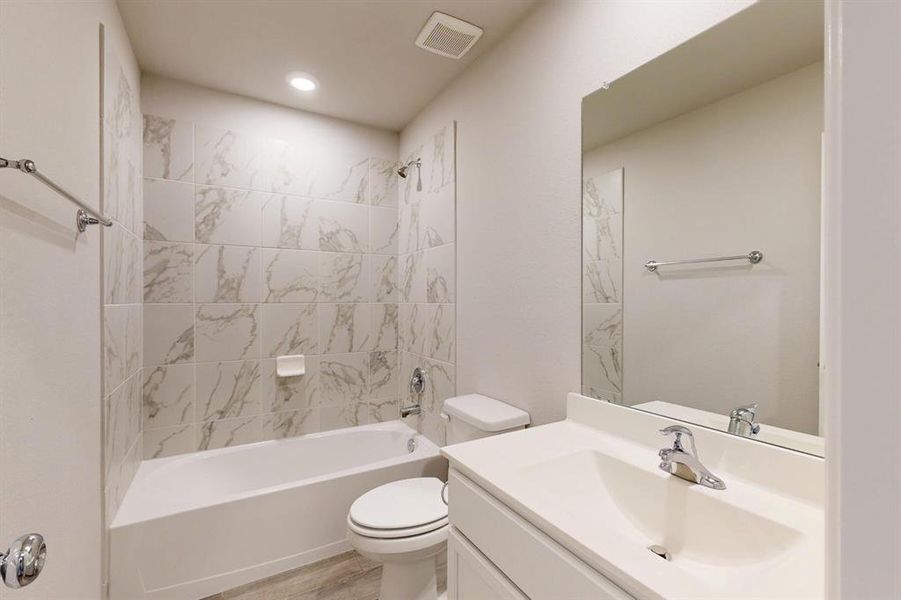 Furnished interior view inside a new home in Kings Way, Denton (Image 7). Furnished interior view inside a new home in Kings Way, Denton (Image 7).