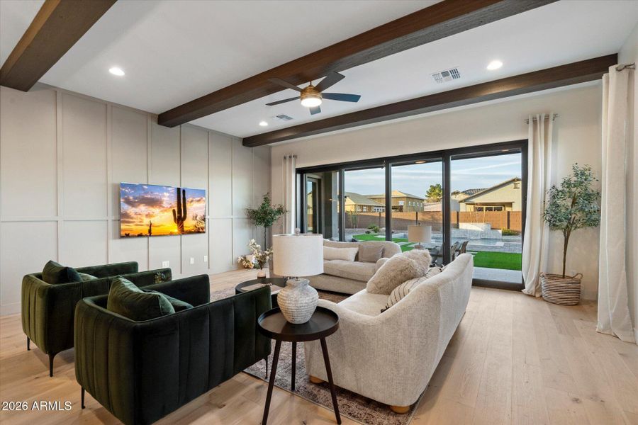 Great Room To The Patio