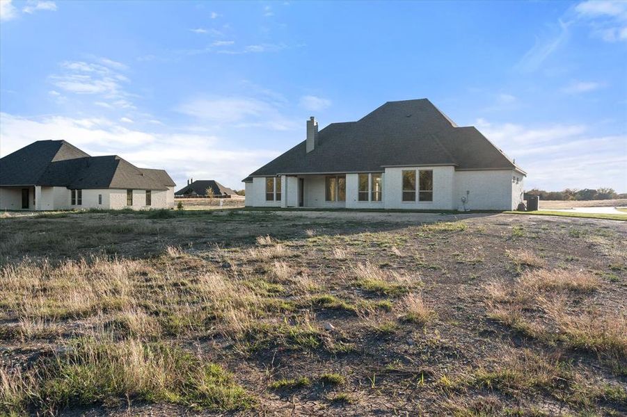 View of rear view of property