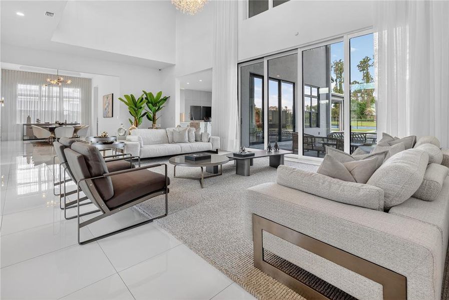 Furnished interior view inside a new home in , Montverde (Image 56).