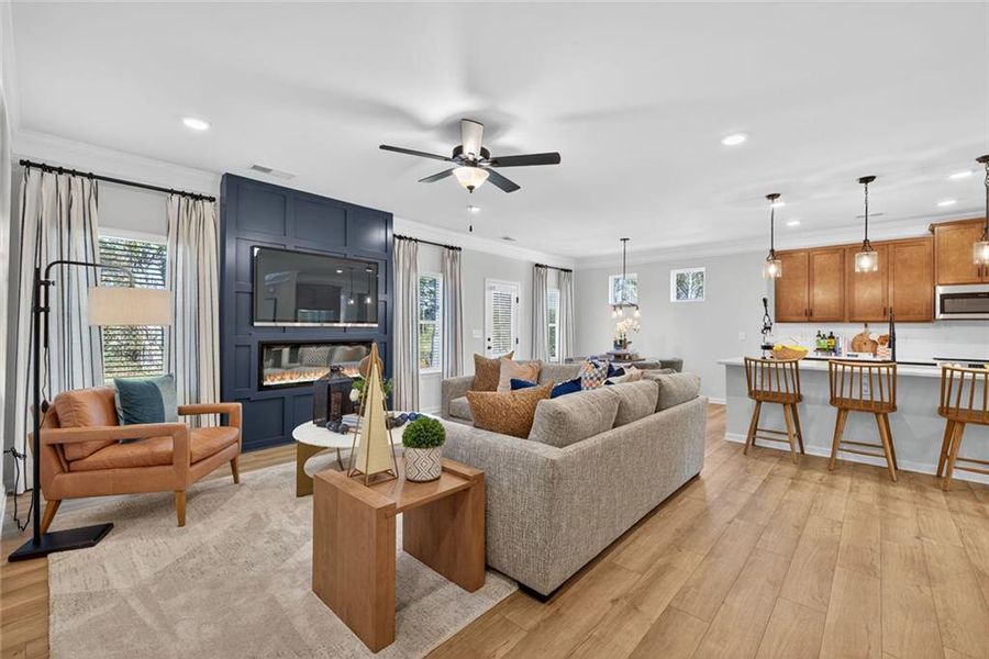 Furnished interior view inside a new home in Allen Manor, Hoschton (Image 7).